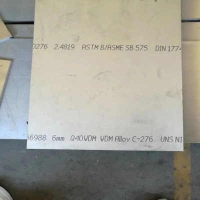Hastelloy C276 Płyta ze stali stopowej niklu Jasny arkusz UNS 10276 8,9 g / cm3